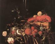 Still-Life with Fruit, Flowers, Glasses and Lobster - 让·达维德兹·德·希姆